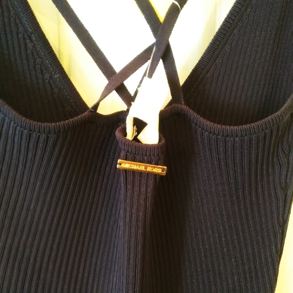 NWT Michael Kors Knit Dress Blue Extra Small - Picture 4 of 12